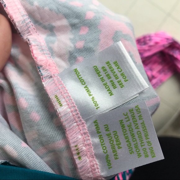 {Lilly Pulitzer}  NWOT Pink and Teal Dress - Picture 7 of 8